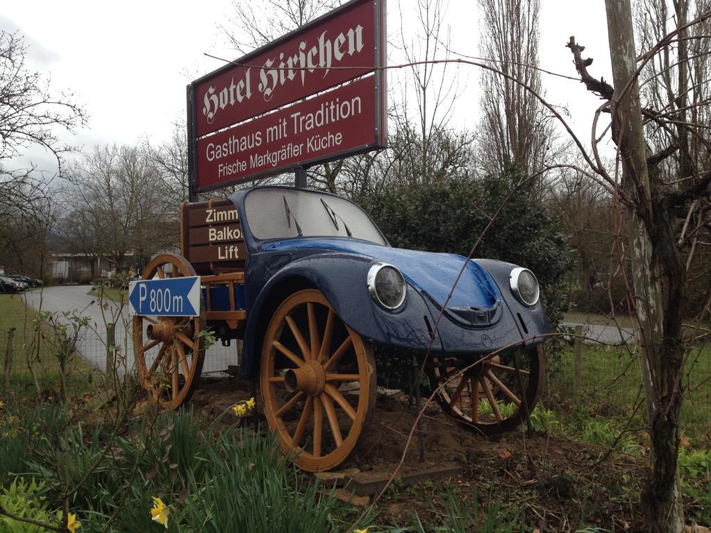 Gasthaus Zum Hirschen Staufen im Breisgau Buitenkant foto